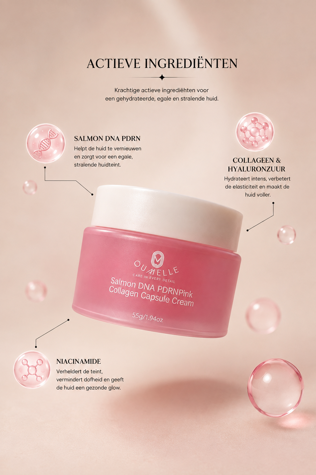 Salmon DNA PDRNPink Collagen Capsule Cream